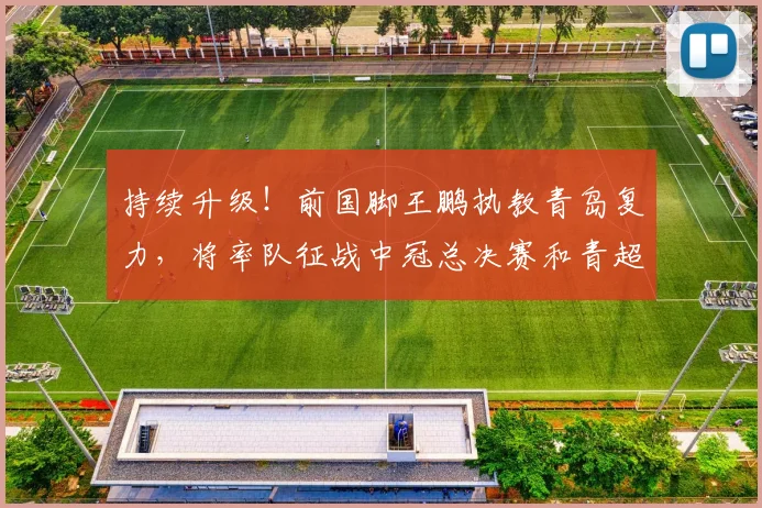 持续升级！前国脚王鹏执教青岛复力，将率队征战中冠总决赛和青超