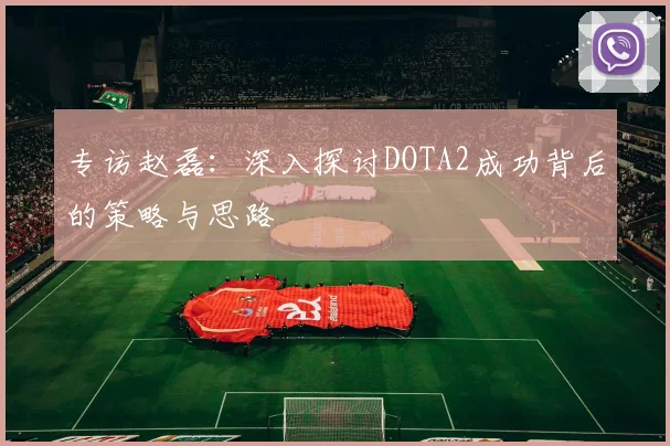 专访赵磊：深入探讨DOTA2成功背后的策略与思路
